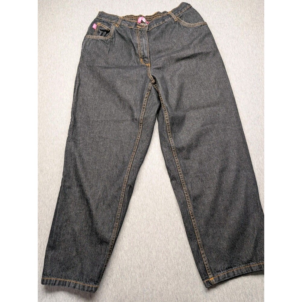 Womens Woman Within Black Denim Jeans Size 14WP
